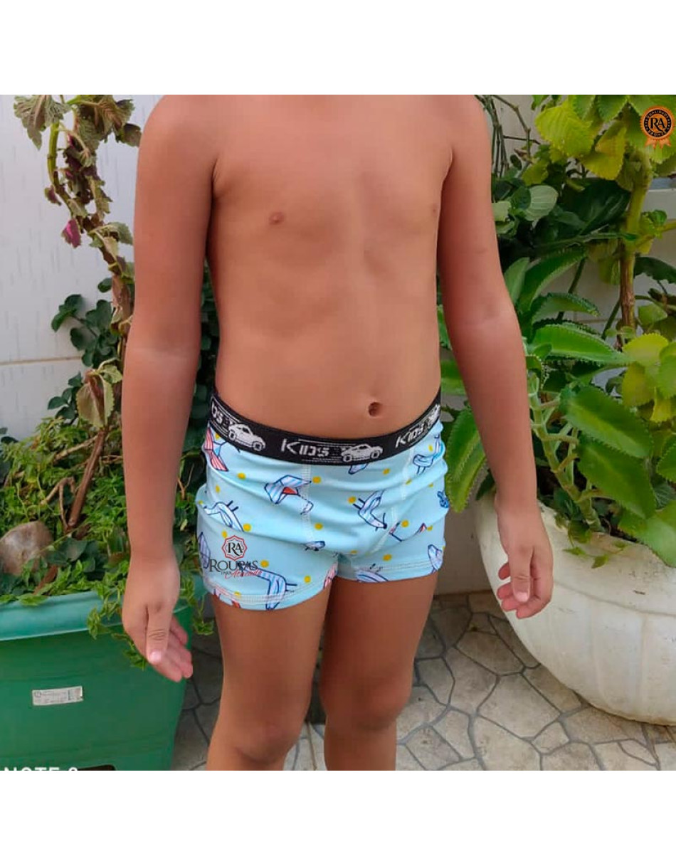 Cueca Boxer Infantil Microfibra