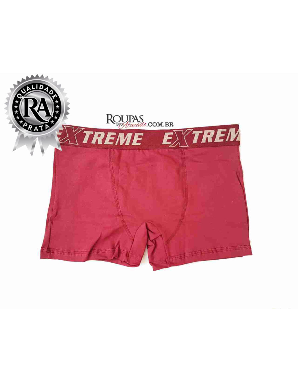 Cueca Boxer Cós Elástico Masculina Adulto