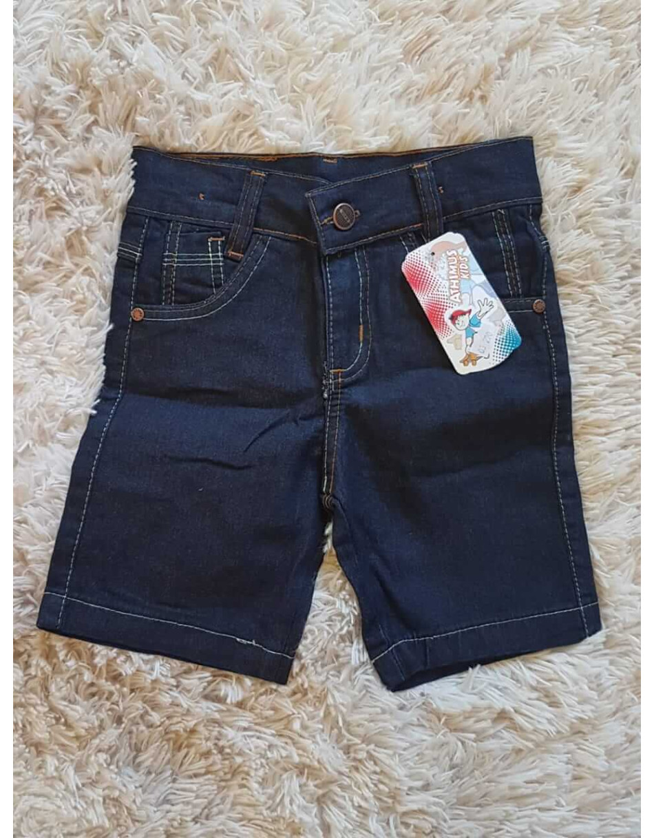 Bermuda Jeans Infantil Masculina 1 a 3 anos