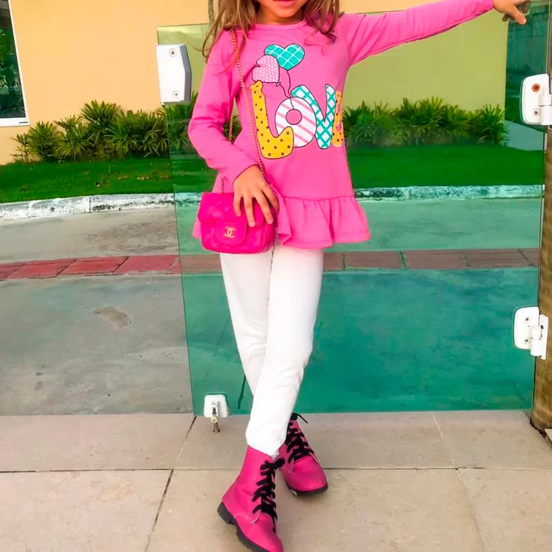 Conjunto Blusa e Calça Legging Infantil